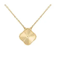 Luck Pure 925 Silver Fashion Necklaces Pendants Classic 4 Four Leaf Clover Jewelry set Full 18K gold plated for Women&Girl Valentine's Fritillaria love bracelets Gift