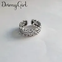 Wedding Rings Charming Open Hollow Pattern Ring For Women Vintage Boho Party Gothic Punk Jewelry Gifts Girls 2023