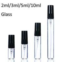 Wholesale 2ml 3ml 5ml 10ml Plastic Glass Mist Spray Perfume Bottle Small Parfume Atomizer Travel Refillable Sample Vials