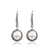 Pearl Stud Earrings Fashion New Collection Vintage 7mm Imitation Pearl Wedding Jewelry Women's Earrings