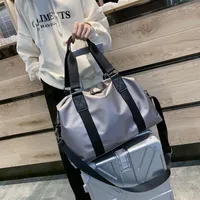 Duffel Bags Women Sports Fitness Bag Men Gym Yoga Large Capacity Travel Duffle Handbag For Multifunctional Waterproof Zipper