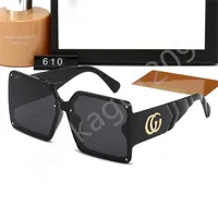 22023 Luxury Solglas￶gon Designer Letter Womens Mens 610 Goggle Fashion Black Senior Eyewear For Women Eyeglasses Frame Vintage Metal Sunqlni