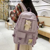 バックパックjoepessie women cotton backpack men lovers travel mochila College Girl School Bag Bemal Cool Laptop Bagpack Student Cute BookBag 0208V23