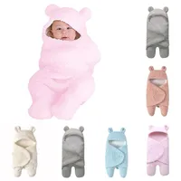 0-12momth baby blankets newborn 5 Colors Cute Cotton baby swaddle Receiving White Sleeping Blanket Boy Girl Wrap Swaddle 201106229D