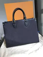 Fashion Designer ONTHEGO Embossed Black Flower Bag Luxurys Women Bags Tote Louiseity 1 Viutonity Womens Shoulder Handbag Leather Diamond Evening Purse LVs MM