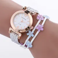 Specjalne prezenty dla kobiet zegarki Fashion owij się wokół kłódki diamentowej Bransoletka Płatka śniegu Lady Wast Watch Quart303k