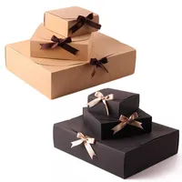 Envolvente 3pcs/set PAPATIGO Kraft Paper Valentine's Day Bag Box Box Bedry Bedding New Gift Decor 0207