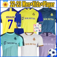 3xl 22 23 Al Nassr FC Soccer Jerseys Ronaldos 2022 2023 Мартинес Абубакар Талиска Гислейн версия игрока Women Kids Kits Носки