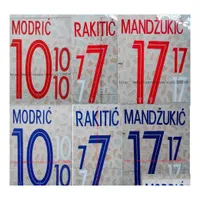 Inne domowe ogród Chorwacja Modric Rakitic Mandzukic Perisic Name Numeracja