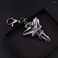 Keychains Creative Keychain Metal Viper Cross Trinkets Basketball Team Sign Backpack Decoration Pendant Fashion Car Key Ring Accessories Fre