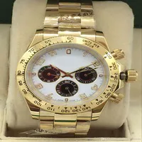 19 Designer watches The master design Movement watches Luxury watch Montre 116508 116528 gold stainless steel case Folding buc3269
