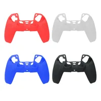 Soft Silicone Case Cover Solid Color Controller Grip Skin Antislip With Spot For PS5 Playstation 5 Gamepad Joystick DHL