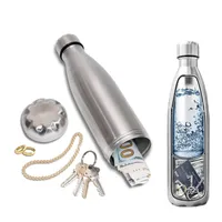 Depolama kutuları 750ml saptırma su şişesi taşınabilir su şişesi gizli saklama hapı organizatör, para bonus anahtar halkası kutusu 230207
