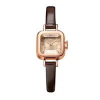 Wristwatches Square Small Dial Ladies Watches Women Thin Leather Strap Quartz Fashion Watch MonGre Gifts For