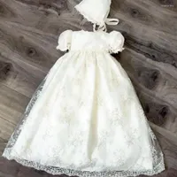 Girl Dresses White Dress Infant Baby Items Baptism Christening Gown Born Clothes Lace Design Birthday Outfit 2Y