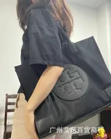 Factories Export Handbags Online 2023 New Women's Bag Fashion High Texture Tote Handbag Simple Solid Color Large Volume Shopping
