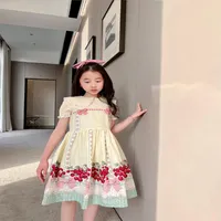 Cotton Dresses for Baby Girls Summer Kids Girl Bow Dress Cute Children birthday Party Clothes289M