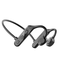 OPCUS Bone Geleiding Open-Ear Bluetooth-hoofdtelefoon Waterdichte draadloze oordopjes voor Sport iOS Android-laptop Zwart