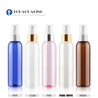 50pcs*150ML perfume bottle Spray Pump Bottle Empty Cosmetic Container Plastic Perfume Refillable Packing Aluminum Ring