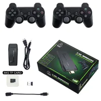 Portable Game Players Video Console 64G Built-in 10000 Games Retro Handheld Wireless Controller Stick For PS1 Kid Xmas Gift
