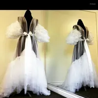 Vestidos informales Ruffles Tulle Ver a través de Poshoot Bridal Fluffy Maternity Ross Dress Women Outfits