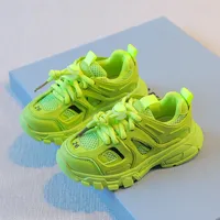 Sneakers Spring Children Sports Shoes Boys Girls Fashion Clunky Baby Cute Candy Color Casual Kids Running 230208