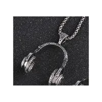 Pendant Necklaces Music Headset Long Necklace Hip Women Accessories Headphones Drop Delivery Jewelry Pendants Dhuvh