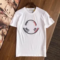 2022 Новая мужская футболка летняя вышивка хлопковая женская дизайнерская рубашка мода хип-хоп открытый пара пара с коротким рукавом индивидуальная высококачественная одежда Т
