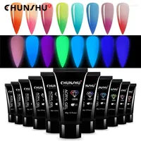 Nail Gel CHUNSHU Poly Extension 30G Grow In Dark Quick Building Strengthener Mood Color Builder UV LED For Art Manicure