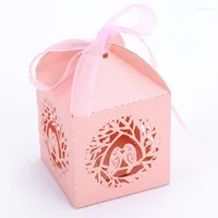 Gift Wrap Laser Cur Bird Candy Box Chocolates Boxes Bag Wedding Mariage Baby Shower Anniversare Party Decor Supply Favors Gifts For Guests