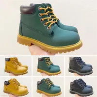2021 Infants Toddler Boots For Girls Boys Yellow Ankle winter Boot designer sports Children Kids sneakers shoes size eur 26-35294S