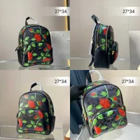 New Handbag Fashion Men Rose Backpack Designer Leather Back Pack Women Shoulder Bag Travel Backpacks Student School Book Bags Bagpack 230129