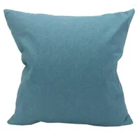 Pillow Curcya 10pcs Couvertures bleues pour la chaleur Thermal Transfer Impression en polyester Case de sublimation vierge