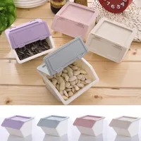 Storage Bottles & Jars Desktop Plastic Box Stationery Holder School Office Supplies With Cover Stackable B88