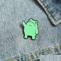 Pins Brooches Frog Enamel Pin For Women Fashion Dress Coat Shirt Demin Metal Brooch Pins Badges Promotion Gift 2021 Design Drop Del Dhlle