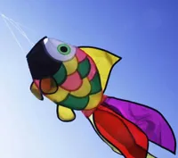 cerfvolant en nylon arcenciel pour enfants jouets en forme de poisson ripstop plage amusant dcor de jardin extrieur jouets22260683