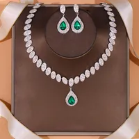 Accessori per matrimoni da donna per donne designer gioiello collana set di orecchini splendente zirconi