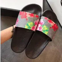 With Box Best Mens Womens Summer Sandals Beach Slide Casual Slippers Ladies Comfort Shoes Print Leather Flowers Bee 36-46 With Box rS