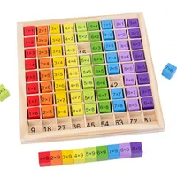 تعلم ألعاب Montessori تعليمية خشبية للأطفال الأطفال 99 طاولة الضرب الرياضيات حسابي مساعدات 230208
