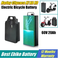 18650 Li-ion Battery Pack 60V 20AH 25.6AH 28AH 72V 19.2AH 21AH 1800W BMS POUR ELECTRIC HARLEY CITYCOCO X7 X8 X9 Scooter Bicycle avec chargeur