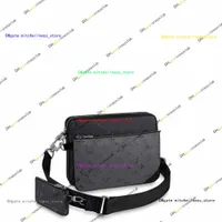 Moda LVS 3pcs/conjunto Bolsas de ombro transversal carteiras Couro homens mulheres bolsas de bolsas de designer de bolsas de bolsa de bolsa de telefone da carteira