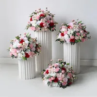 Dekorativa blommor 55 cm Artificial Flower Ball Wedding Banket Table Center Geometric Shelf Stage Display Row