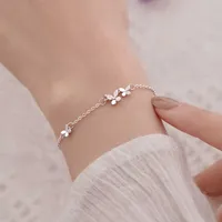 designer bracelet jewlery for women VENTFILLE 925 sterling silver diamond inlaid butterfly Women's fashion seduction flower adjustable
