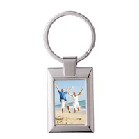 10pcs Bag Parts Sublimation DIY White Blank European and American Metal Irregularity Keychain