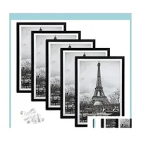 Frames And Mouldings Modings Picture Frame Display Gallery Wall Mounting Po Crafts Case Home Decoraions Black White 4 Sizes For Ch E Dhi7J