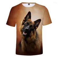 Мужская футболка T Rottweiler Print Fusmit Men's Fashion Fashion Outdoor Clothing Animal o-образная немецкая овчарка 2023