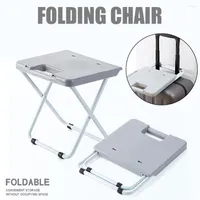 Camp Furniture Foldable Stool Seat Bench Chair Household Folding Small Plastic Portable Patio & Sofa Beds For Living Room