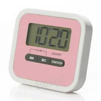 Kitchen Cook Helper Digital Timer Clock With Holder Cooking Baking Mini LCD Countdown Timers Magnet Colorful Bedroom Timer BH8214 TQQ