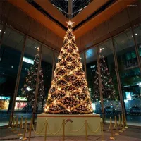 Christmas Decorations 4-20 Meter El Shopping Mall Outdoor Scene Tree Decoration Large Steel Frame Xmas Artificial Trees Festival Supplies