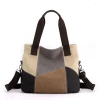 Duffel Bags Vintage Canvas Women Messenger Crossbody Женская сумка для плеча просты